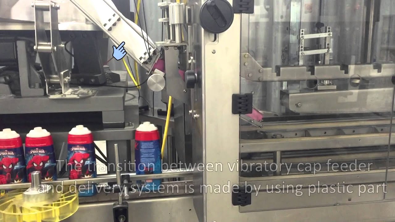 Automatic Inline Bottle Capping Machine ModelTruCap-Vib (inverted ...