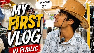My First Vlog In Public 📸 #FirstVlog #VlogInPublic #PublicVlog #VloggingJourney #FirstVlogInPublic