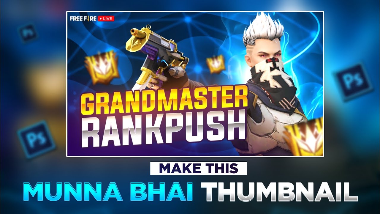 MUNNA BHAI GAMING THUMBNAIL EDITING|| THUMBNAIL TUTORIAL|| THUMBNAIL DESIGN|| HIGH QUALITY PACK MBG