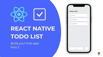 👉 Build your first React Native app - Todo List Tutorial Part 2