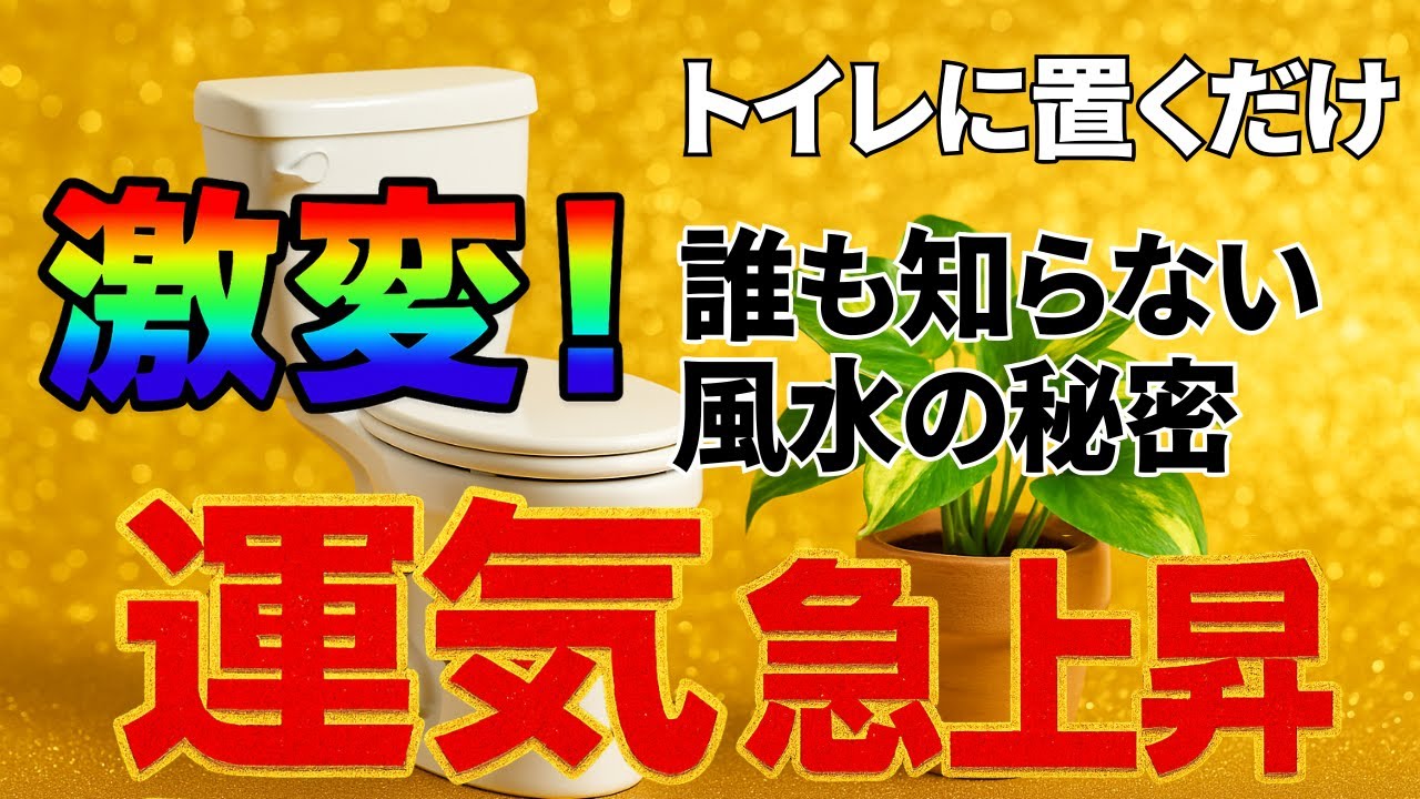【衝撃の風水】トイレに観葉植物を置いただけで人生が変わった…誰も知らない運気爆上がりの秘密