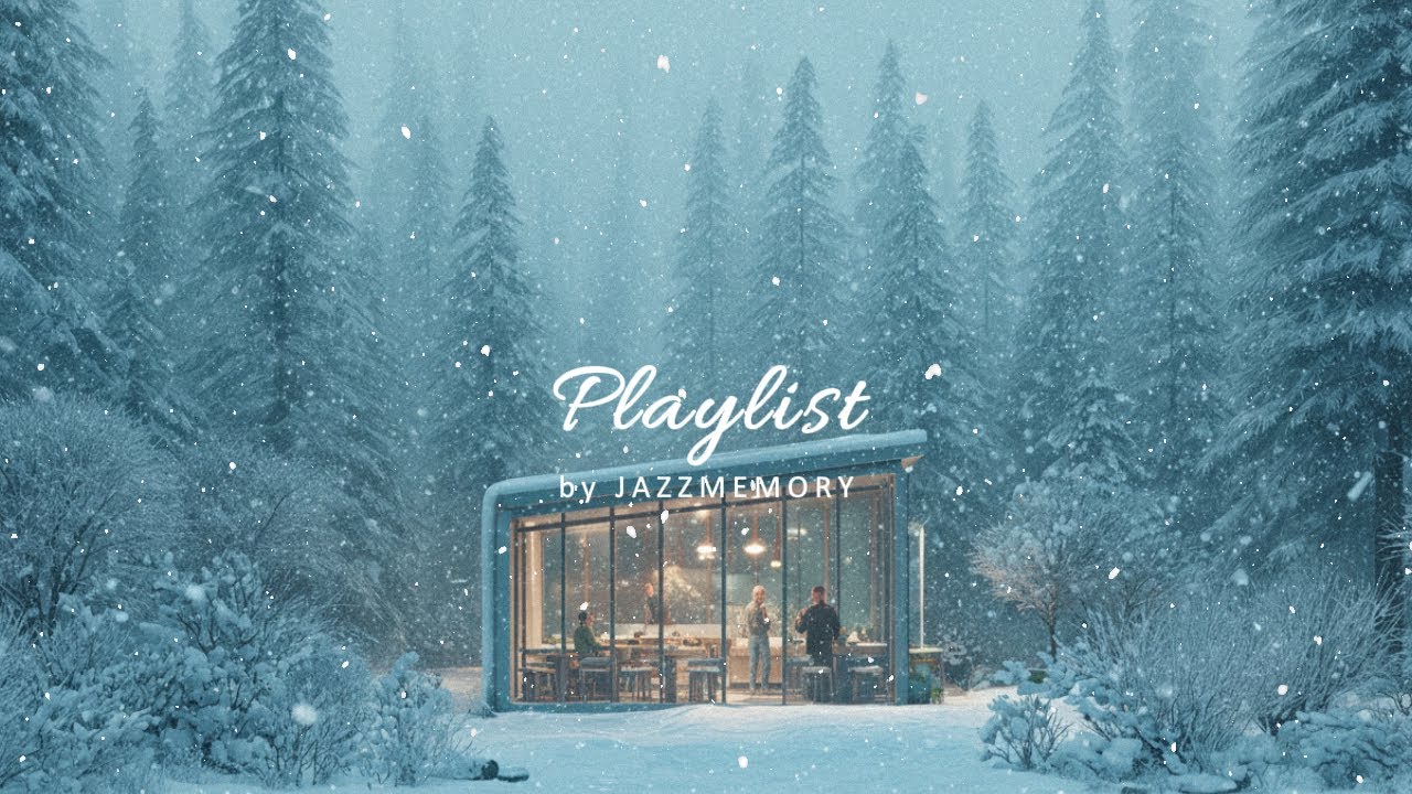 [playlist] Кафе в заснеженном лесу, тихий зимний джаз | Мягкий винтажный джаз
