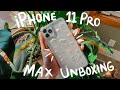 IPHONE 11 PRO MAX UNBOXING & SETUP + CAMERA TEST! *satisfying*
