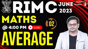 RIMC Math Average | RIMC Online Classes | RIMC June 2023 | Maths By Nitin Sir | Pune | Jaipur |Patna