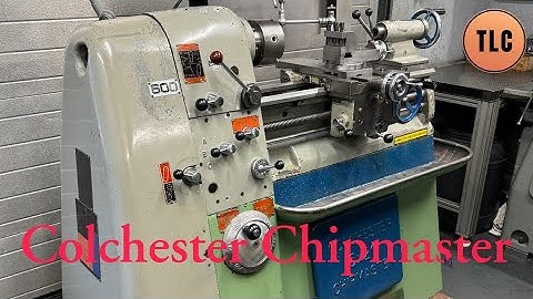 Colchester Chipmaster Variomatic Lathe Drehmaschine Drehbank Svarv Tokarka Tour