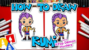 How To Draw Rumi From KPop Demon Hunters