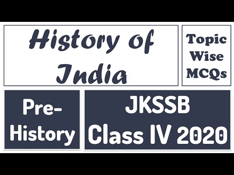 History Of India | Pre-Historic Period | JKSSB Class IV | Top MCQs | 2020