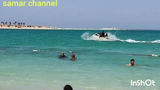 شاطىء احمد بدوى فى شهر أكتوبر  فى الشتاء بعد مشى المصيفين مرسى مطروح