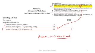 Intermediate Financial Accounting: Statement of Cash Flows – Indirect Method