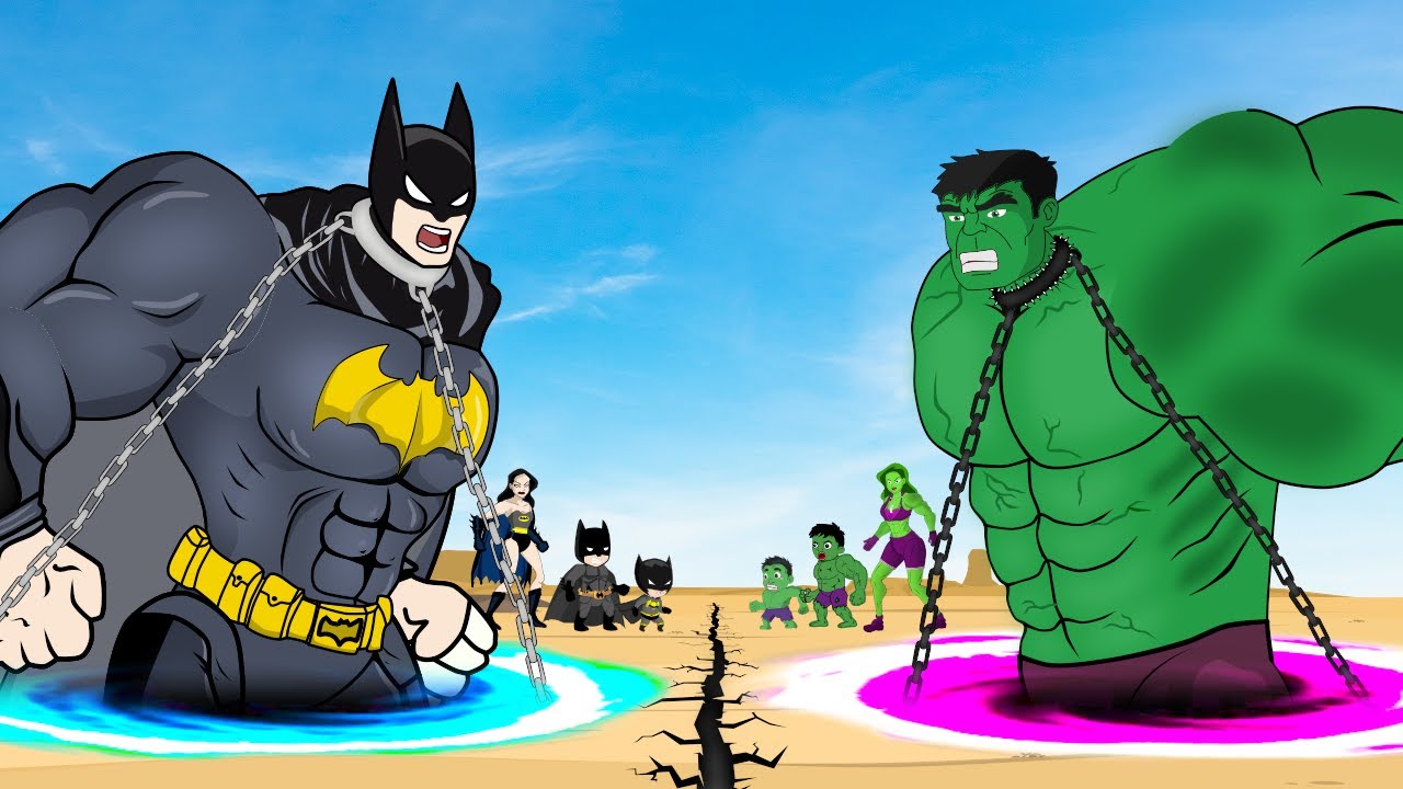 Evolution Of HULK Family VS Evolution Of BATMAN Family : Ranked From Weakest To Strongest