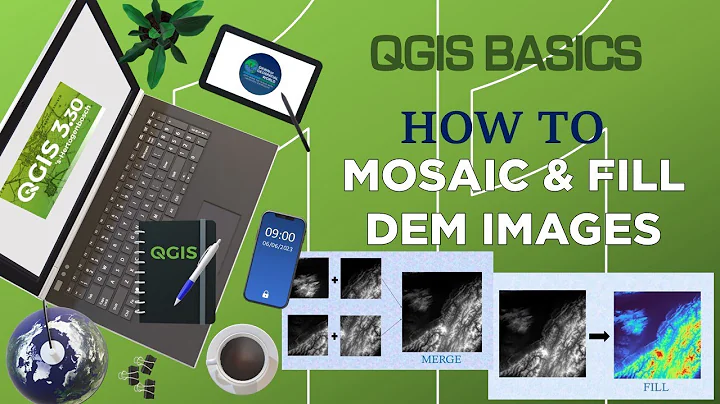 How to Mosaic DEM images & Fill the voids in DEM | #qgis Basics Class 11