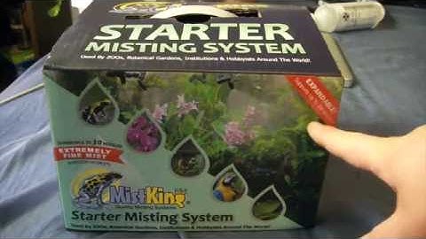 Setting up a mistking misting system!