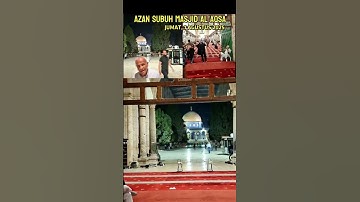 AZAN SUBUH MASJID AL AQSA PALESTINA | 1 AGUSTUS 2025