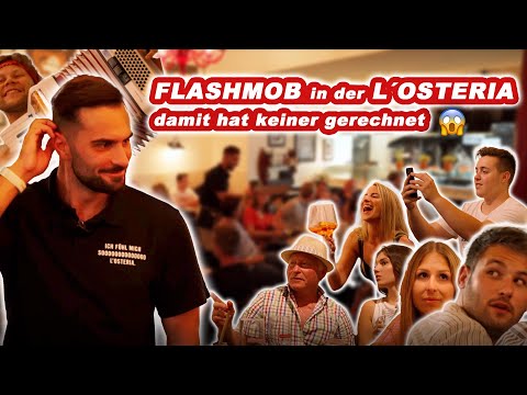 Die Gäste trauten ihren Augen nicht 😱 Flashmob in der L'Osteria ❗️