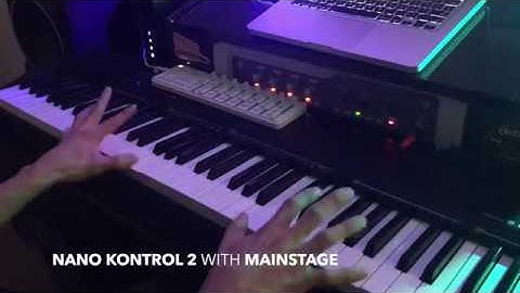 Testing NanoKontrol 2 with MainStage 3