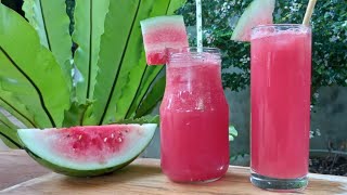 Summer Special Watermelon Juice. රස්නෙට නියම පානය. Watermelon Drink Watermelon ShortVideo