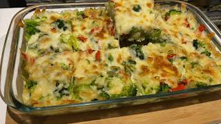 the best broccoli recipe  easy recipe ,اسهل و الذ طريقة لعمل صينية البروكلي