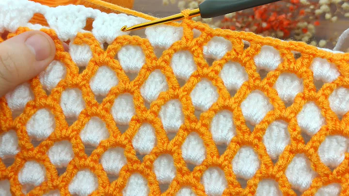 ⚡PERFECT 💯⚡very easy for beginners, very stylish two-color crochet baby blanket model explanation