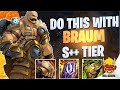 WILD RIFT | Braum Is S++ TIER If You Do THIS! | Challenger Braum Gameplay | Guide & Build