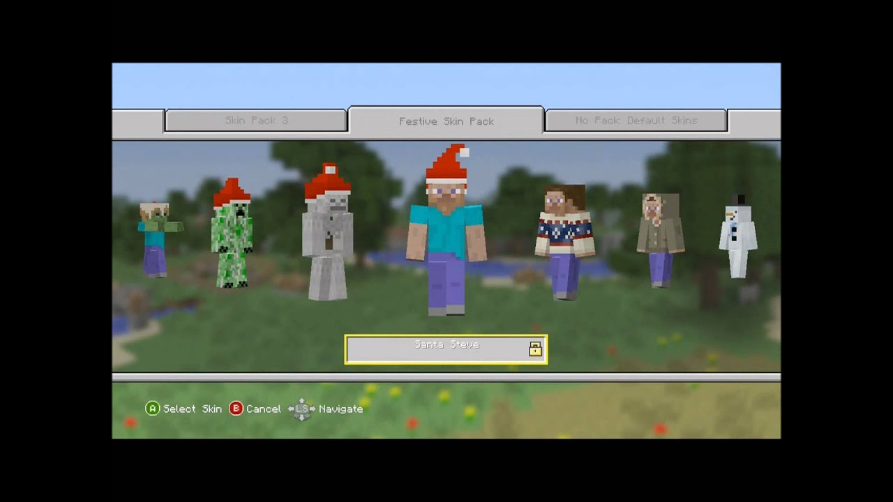 Minecraft Festive Skin Pack - YouTube