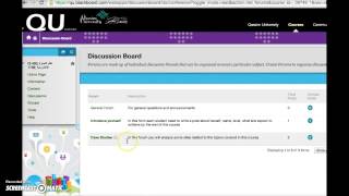 Getting Started with the Blackboard system in QU