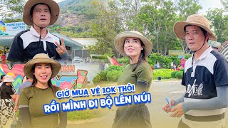 Phấn khởi khi lần đầu tới Núi Bà Đen, 4D rủ SP Khương Dừa mua vé 10k rồi cùng đi bộ lên núi