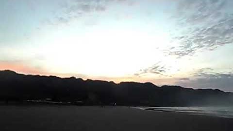 Sunrise at parangtritis beach,jogja,Indonesia