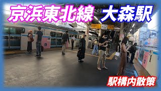 JR京浜東北線、大森駅構内を散策！(Japan Walking around Ōmori Station)