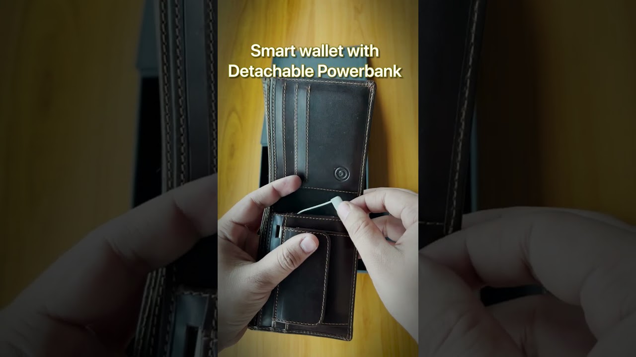 Smart wallet with Detachable Powerbank 