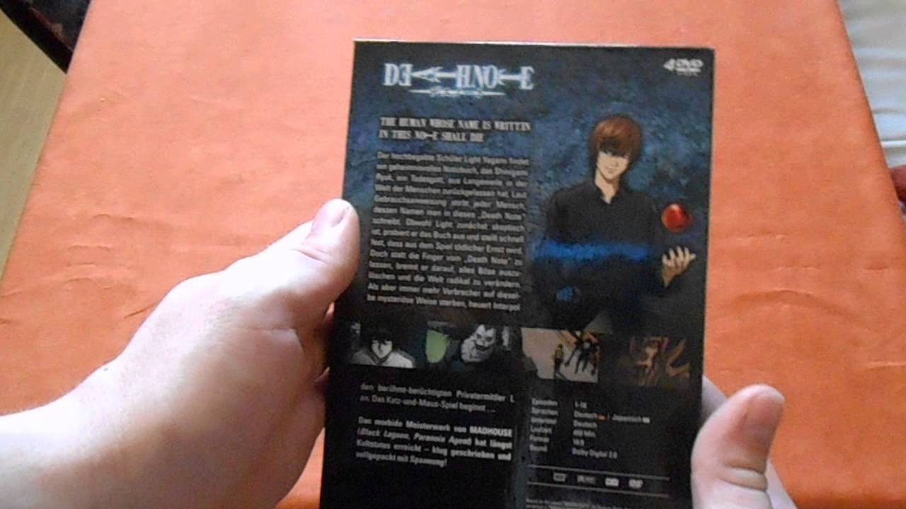 Unboxing Death Note Box 1  deutsch - german  - YouTube