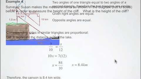 Application of Similar Triangles Video 4