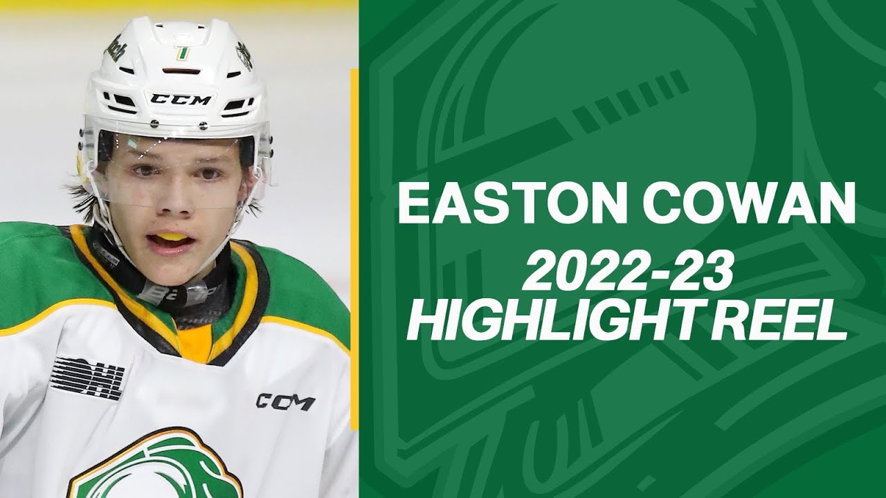 Easton Cowan (London Knights) 202223 OHL Highlights YouTube