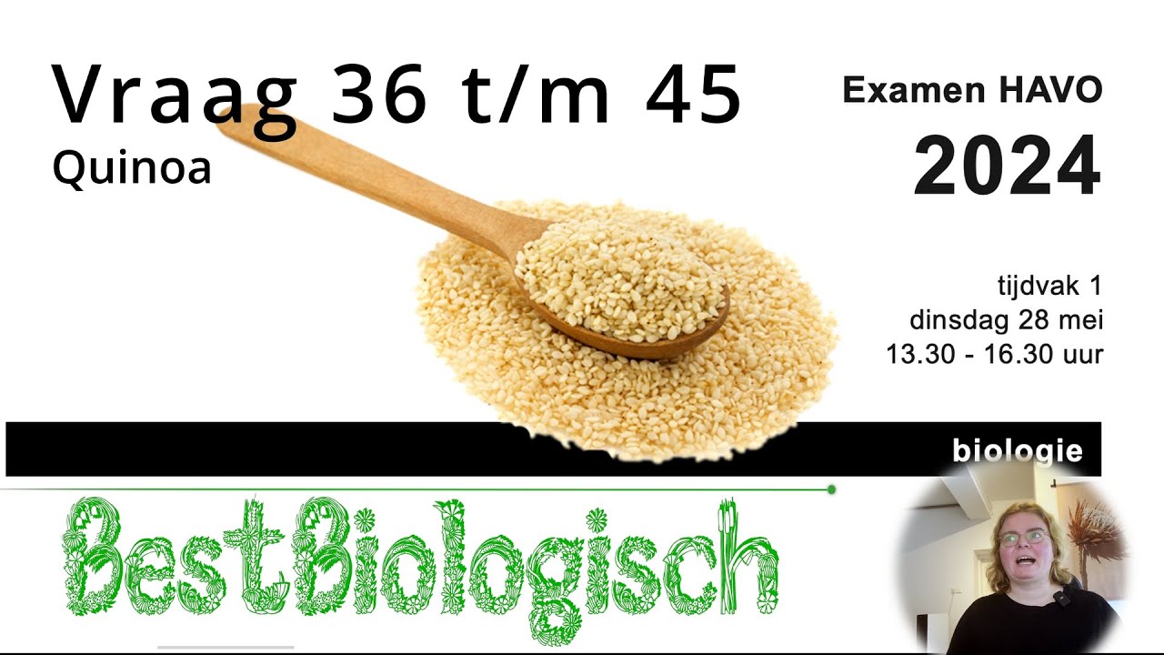 Biologie examen HAVO 2024 1e tijdvak Vraag 36 t/m 45 - YouTube