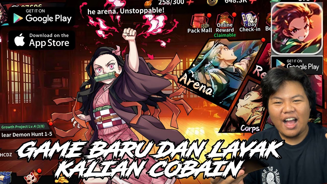 SANGAT Recommend GAME DEMON SLAYER SATU INI Bahasa inggris GIFTCODE DAN GACHA RAMAH!!