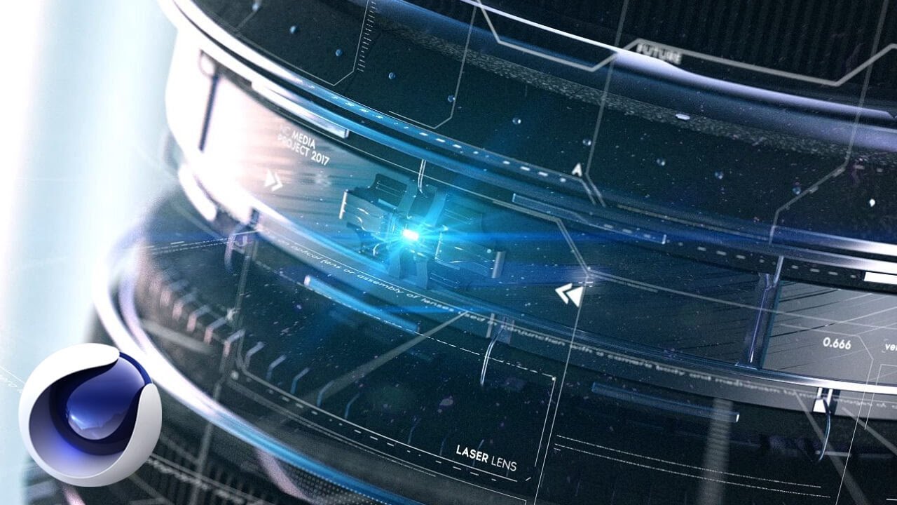 ⁣Разбор проекта Sci-Fi Lens в Cinema 4D