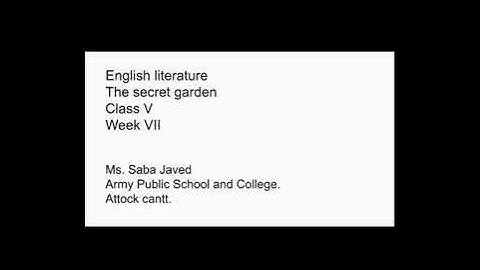 Eng.lit class 5 week #7