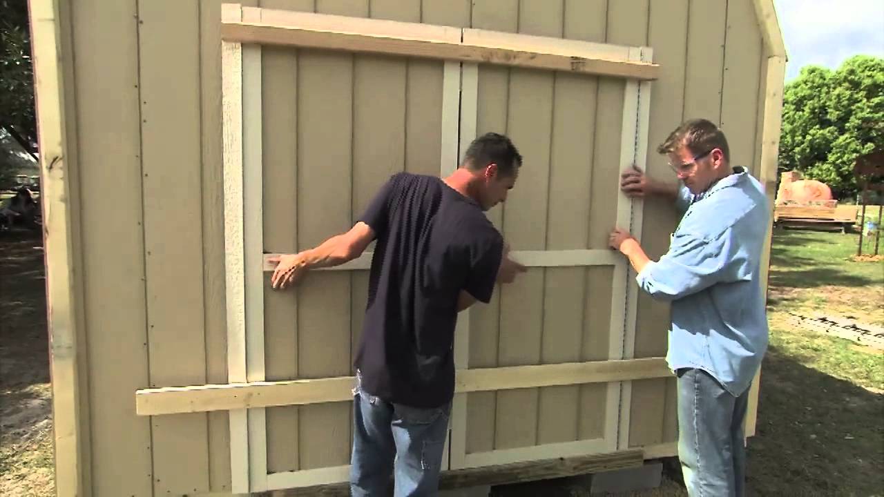 How To Build A Lowes Storage Shed Youtube