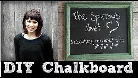 DIY chalkboard | How to make a chalkboard from a thriftstore picture frame