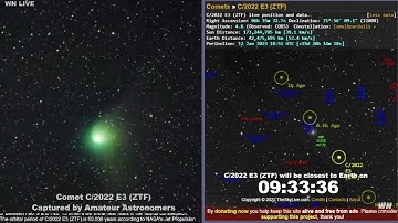 T - 9 HOURS - COMET E3 ZTF (FROM LIVE FEED)