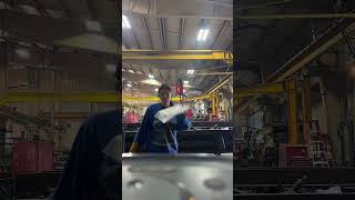 Adding the host and subframe #weldergirl #hydraulic #dumptruck #steel #welding #fyp #subscribe #fypシ