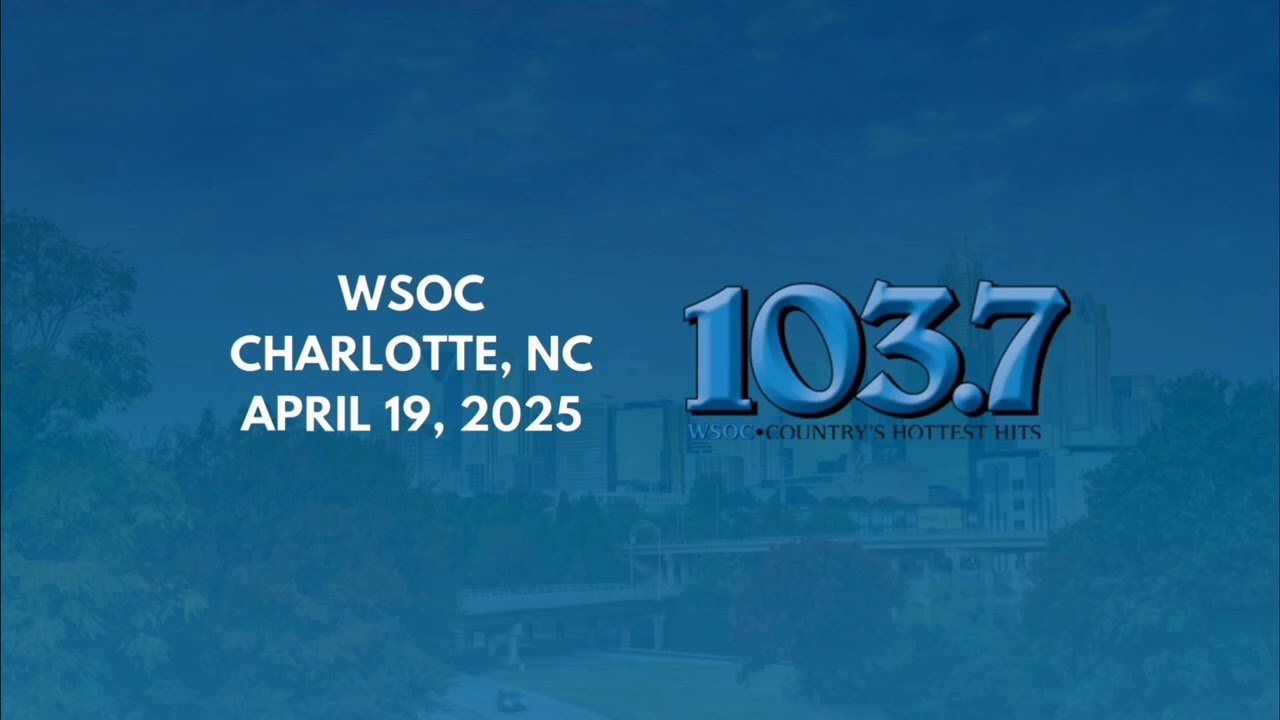 WSOC-FM Charlotte, NC (Country 103.7) | Hourly Station ID | April 19, 2025