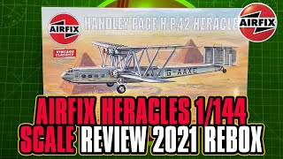 Airfix Handley Page H.P.42 Heracles 1/144 Scale Model Kit Review 2021 Rebox screenshot 3