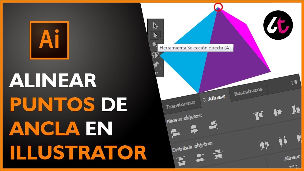 Como alinear puntos de ancla en Illustrator YouTube