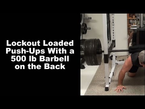 heavy training bodybuilding Lockout Loaded Push-Ups for Connective Tissue Strength and High-Threshold Motor Unit Activation