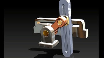 Mechanical slider. Solidworks. assembly drawing.  real animation. 3D modeling...HD video tutorials