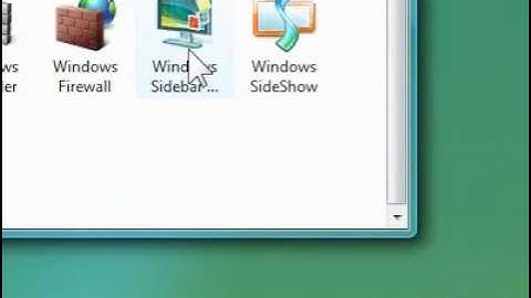 How to turn the Windows Sidebar on or off