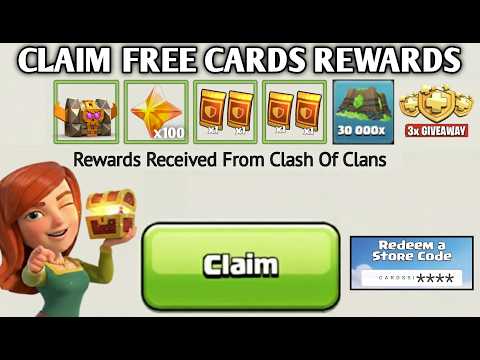 😍CLAIM FREE REWARDS in Clash Of Clans - Cards , Chests & Starry,Glowy,Shinny Ores + Redeem Code!✅