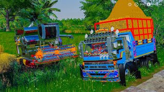 เปิดฤดูกาลเกี่ยวข้าวด้วยรถเกี่ยวสมบุญพัฒนาตู้แอร์ - Farming simulator 19