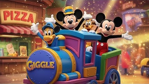 Mickey’s Giggle Train to the Pizza Shop 🍕🚂 | Fun Learning Adventure for Kids
