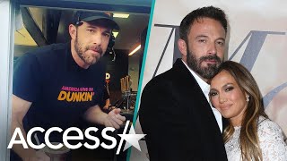 Ben Affleck Serves Jennifer Lopez At Dunkin' Donuts Drive-Thru
